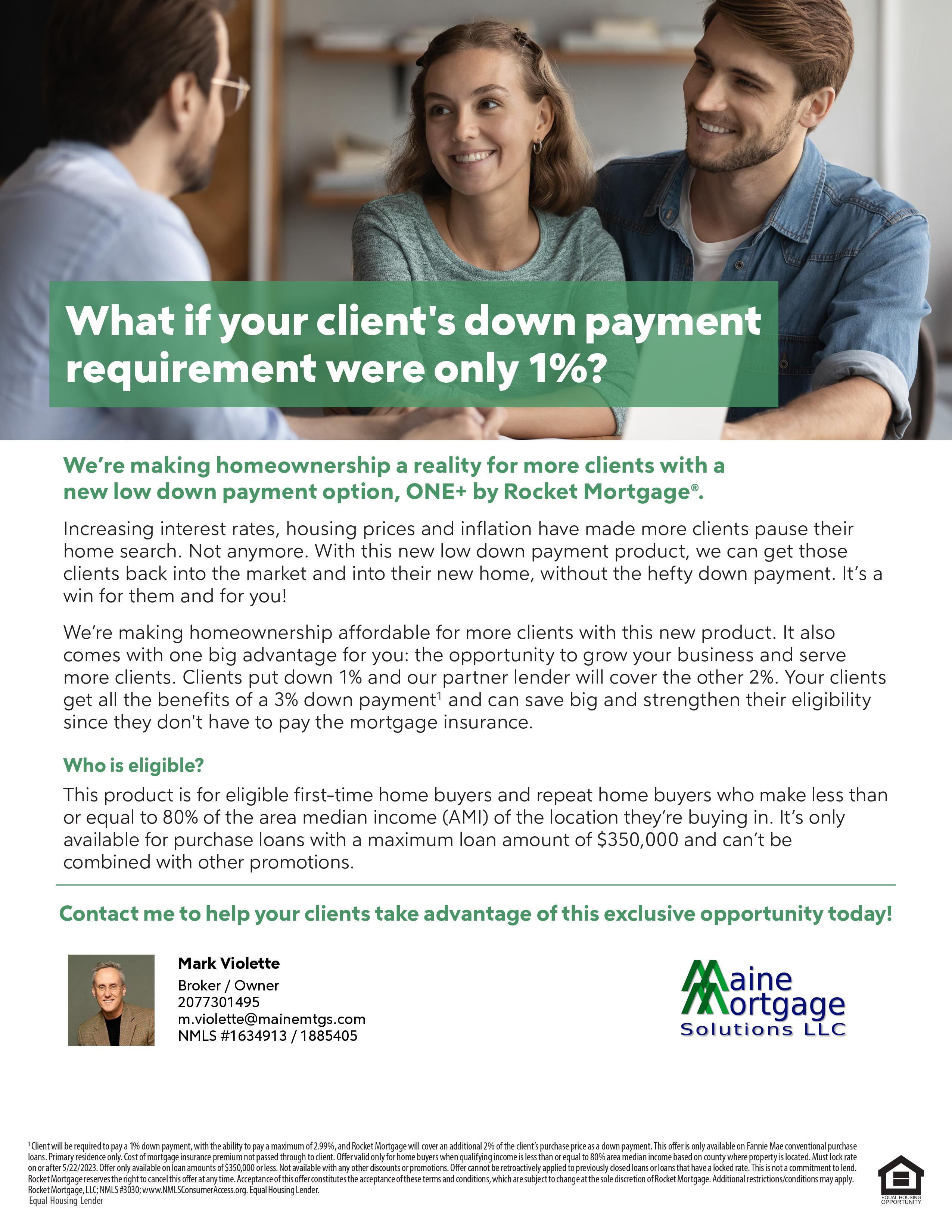 One+ Flyer (Realtors)
